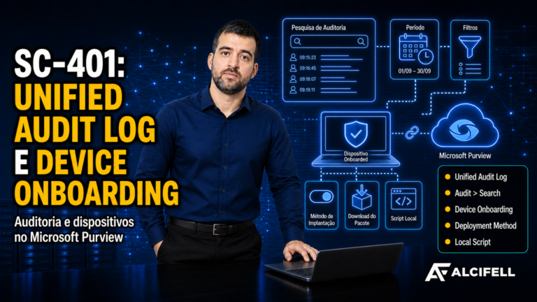 SC-401: Unified Audit Log e Device Onboarding no Microsoft Purview